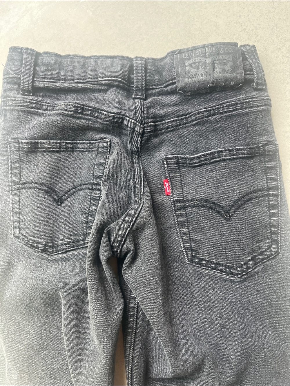 Boys Levi’s Black Straight-Leg Jeans